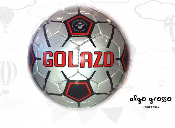 PELOTA FUTBOL GOLAZO N5 PLATEADA art.FDF503
