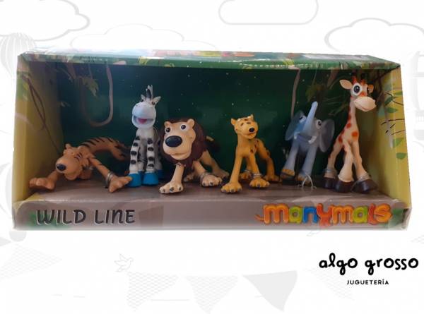 ANIMALES DE LA SELVA MANYMALS CAJA DE 6 UNIDADES art.W2901/6