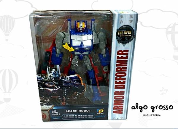 TRANSFORMER MUÑECO CON LUZ Y SONIDO art.1412976