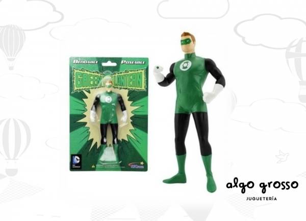MUÑECO FLEXIBLE LINTERNA VERDE art.DC3904