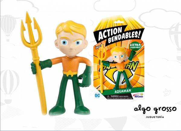 MUÑECO FLEXIBLE ACTION AQUAMAN art.AB5006
