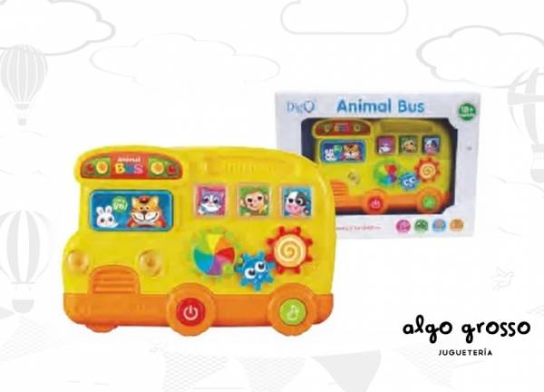 ANIMAL BUS CON LUZ Y SONIDO art.WD3749