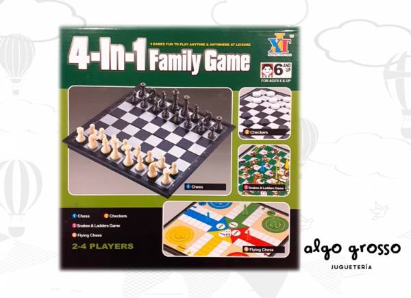 SET MULTIJUEGOS 4 EN 1 FAMILY GAME art.1347450