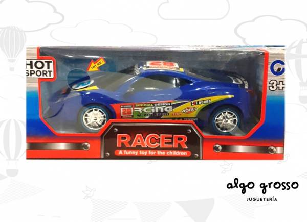 AUTO RACER HOT SPORT A FRICCION CON LUZ Y SONIDO art.B1209331