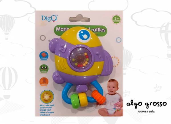 SONAJERO PEZ LUZ Y SONIDO art.WD3731B