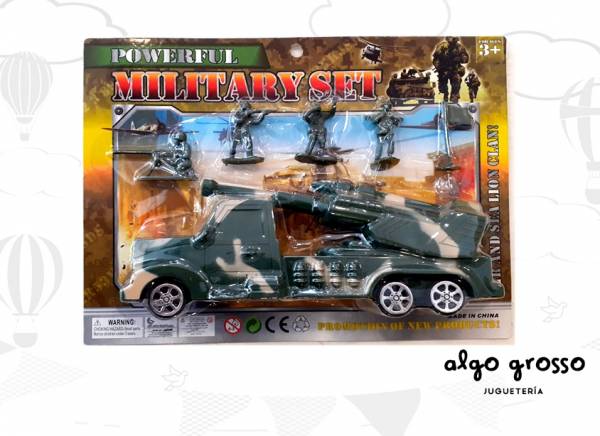 SET MILITAR FIGURAS + VEHICULO art.NL2020-16