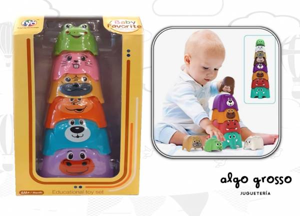 VASITOS APILABLES ANIMALITOS BABY FAVORITE art.ZPYA1372434X