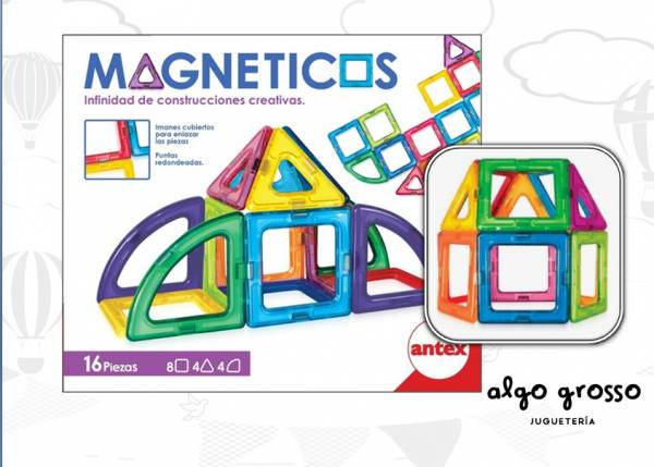 MAGNETICOS BLOQUES IMANTADOS 16 PIEZAS art.1260