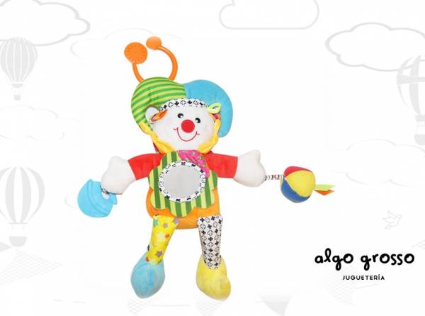 PAYASO SOFT CON MORDILLO ESPEJO Y TEXTURAS art.DI2218