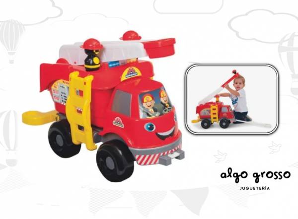 SUPER CAMION DE BOMBEROS CON ESCALERA TELESCOPICA art.519