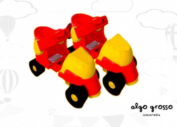 PATINES DE PLASTICO EN BOLSA DE RED art.823