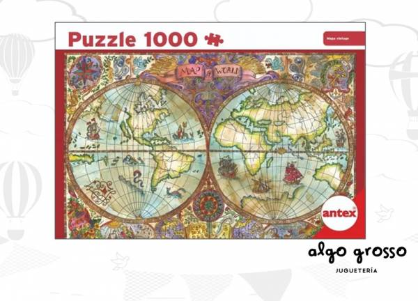 PUZZLE 1000 PIEZAS MAPA VINTAGE art.3065