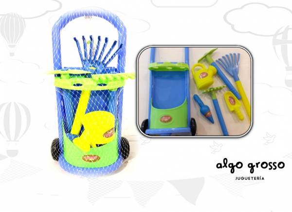 SET JARDINERIA EN CARRO art.NL3515-8208