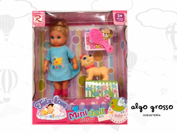 MUÑEQUITA TUTU LOVE MINI DOLL CON PERRITO art.87133