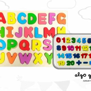 ENCASTRE MADERA SURTIDO LETRAS Y NUMEROS art.YQ00350/6268