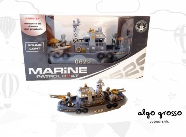 BARCO MARINE A PILA LUZ Y SONIDO art.0629D/6310