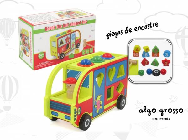 COLECTIVO DIDACTICO DE MADERA CON ENCASTRE art.58230