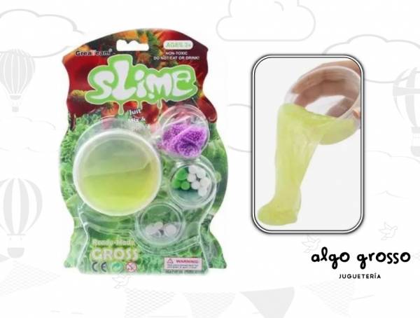 SLIME GROSS CON BOLITAS + ACCESORIOS art.57860