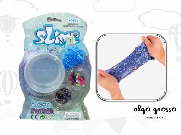 SLIME CONFETTI + ACCESORIOS art.57840