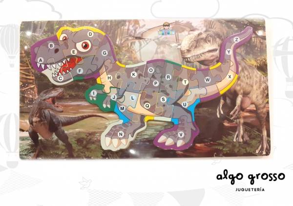 PUZZLE MADERA 3D DINOS ENCASTRABLE art.58050