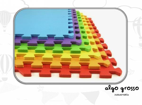 PISO DE GOMA EVA ENCASTRABLE 6 PIEZAS MOSAICO 55CM art.FDCB338
