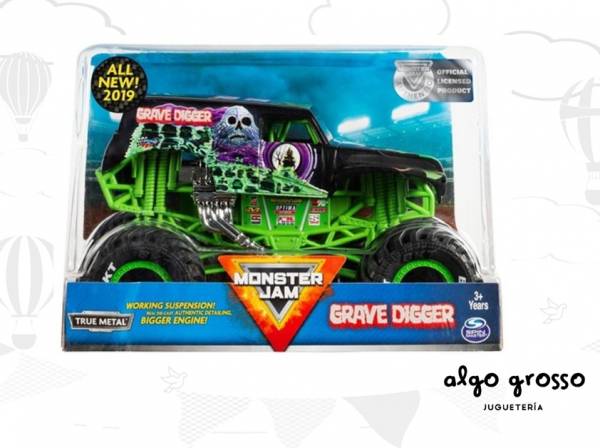 MONSTER JAM DIGGER VEHICULO METAL SUSPENSION 1:24 art.6061995
