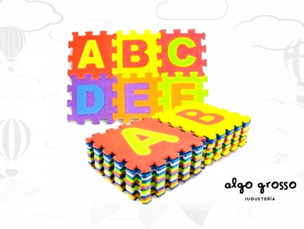 GOMA EVA ENCASTRABLE ABECEDARIO 26 PIEZAS 29CM art.FDCB205