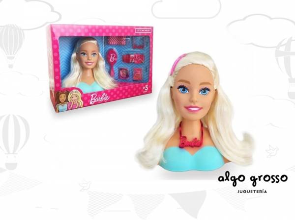 BARBIE STYLING HEAD CABEZA PARA PEINAR art.1255
