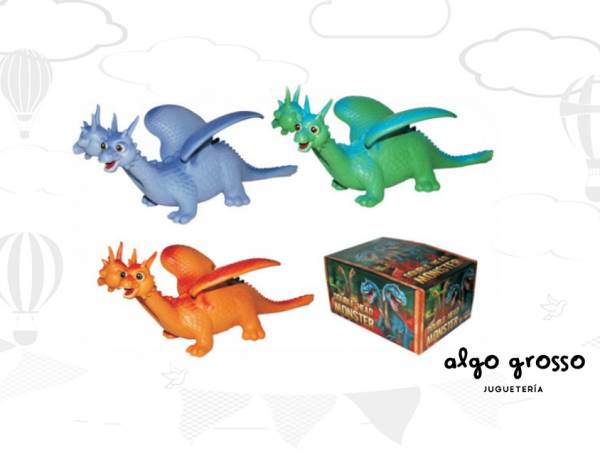 DRAGON 2 CABEZAS CARICATURA PVC art.WC-2825/30