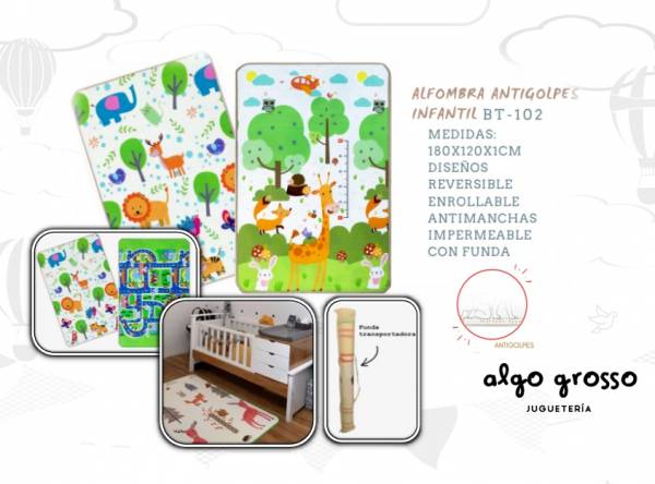 ALFOMBRA INFANTIL REVERSIBLE art.BT-102