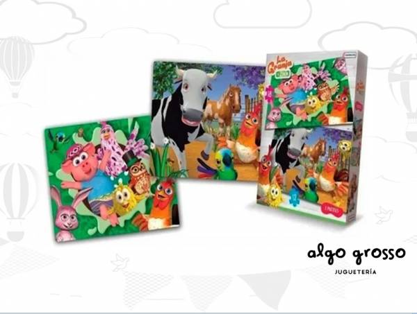 2 PUZZLES DE GRANJA DE ZENON 12 Y 18 PIEZAS art.LCG00629