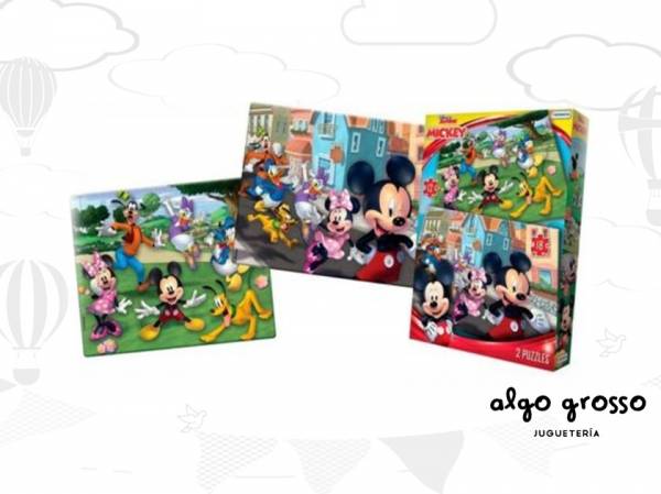 2 PUZZLES DE MICKEY 12 Y 18 PIEZAS art.DCH07689
