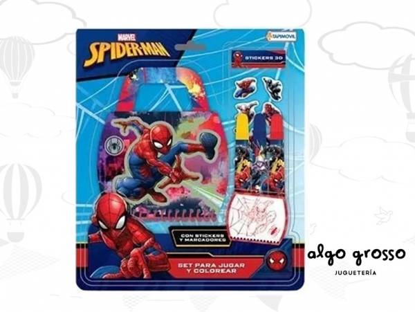 SPIDERMAN SET PARA JUGAR Y COLOREAR art.VSP03265