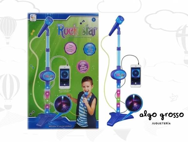 MICROFONO KARAOKE ROCK STAR PIE MP3 art.HD-8830/6420