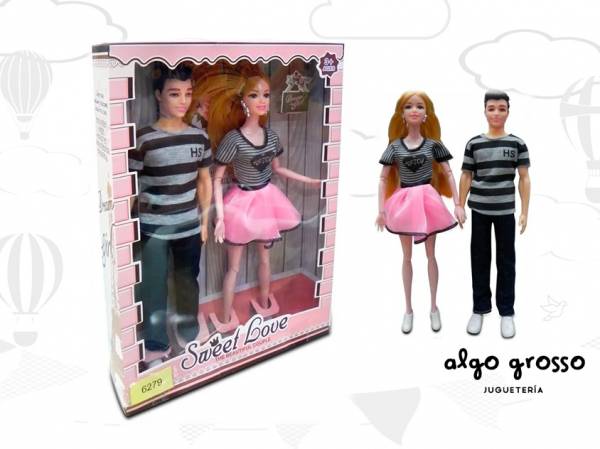 MUÑECA Y MUÑECO CASUAL SWEET LOVE art.LY616-A/6279