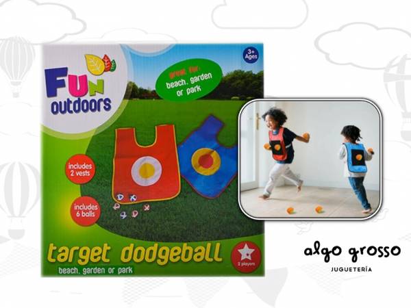 PECHERAS CON ABROJO Y PELOTAS "TARGET DODGEBALL" art.32668B//6184