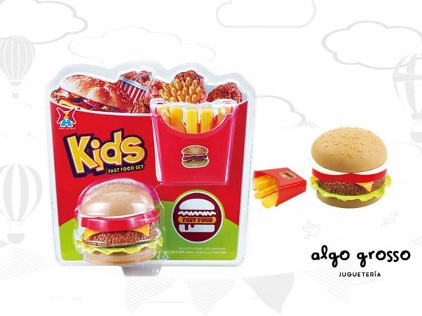 SET HAMBURGUESAS KIDS FAST FOOD art.YK02870/6435