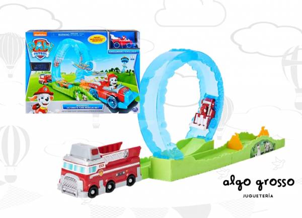 PAW PATROL PLAYSET FIRE RESCUE VEHICULO METAL art.16798