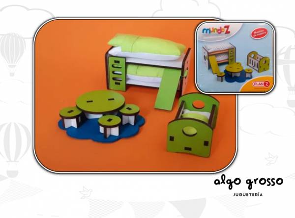 DORMITORIO CHICO MUEBLES DE MADERA MUNDO Z  art.Z-DORMICHI