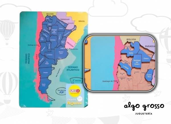 ARGENTINA ENCASTRE PUZZLE MADERA 20X28CM art.E-ARG