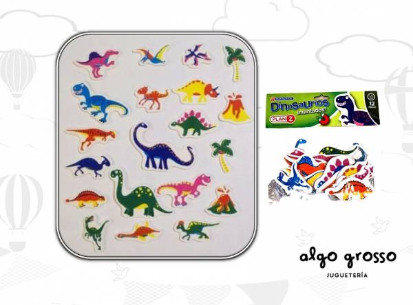 DINOSAURIOS IMANTADOS 12 PIEZAS art.90631