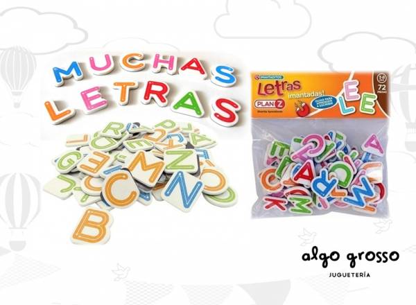 LETRAS IMANTADAS 72 PIEZAS art.90679