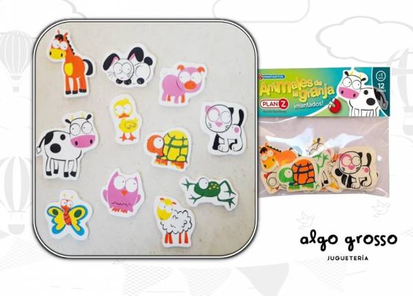 ANIMALES DE LA GRANJA IMANTADOS 12 PIEZAS art.90631