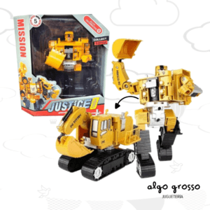 TRANSFORMER EXCAVADORA JUSTICE HERO art.SY6078B-1