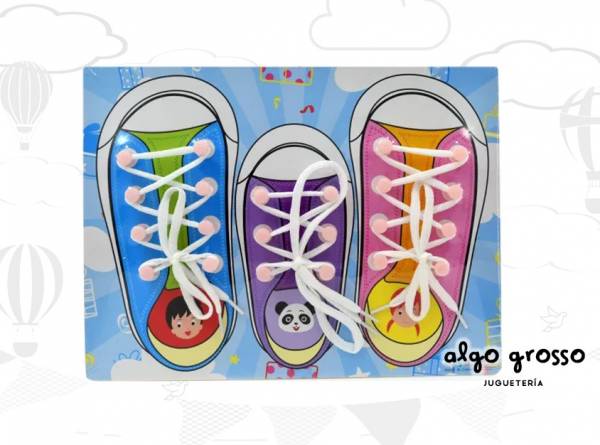 ZAPATILLA DIDACTICA DE MADERA art.M307