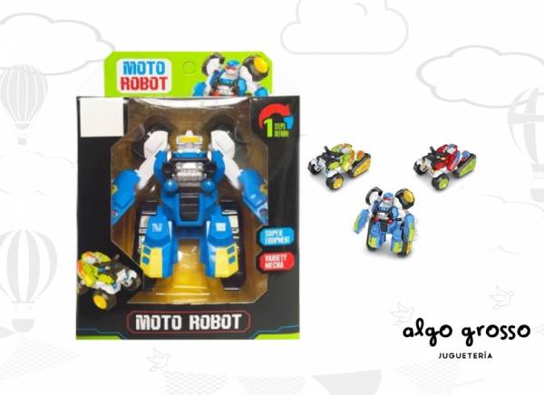 TRANSFORMERS MOTO ROBOT 1 PASO art.F8418