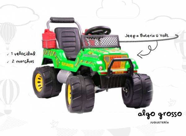JEEP A BATERIA 6 VOLT  EXPLORATOR art.AU026