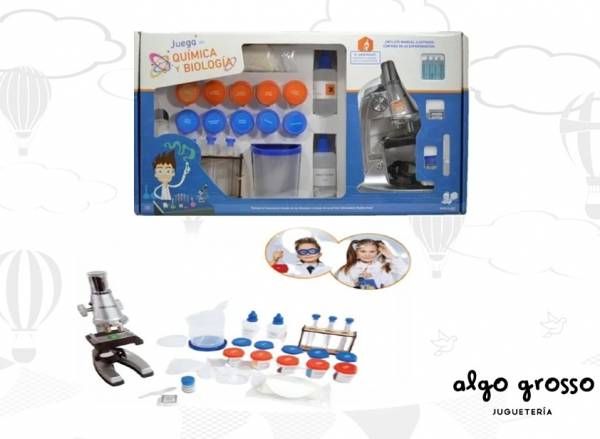 JUEGO DE QUIMICA Y BIOLOGIA MAS DE 60 EXPERIMENTOS art.JQB-1000