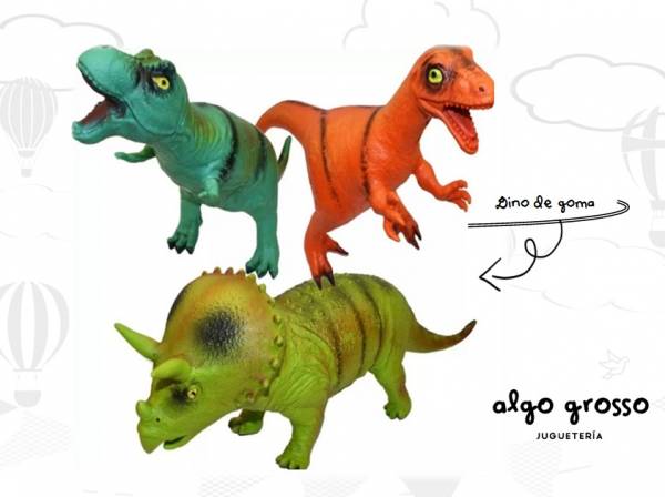 DINOSAURIO GIGANTE DE GOMA SURTIDOS 45CM art.DN381/8