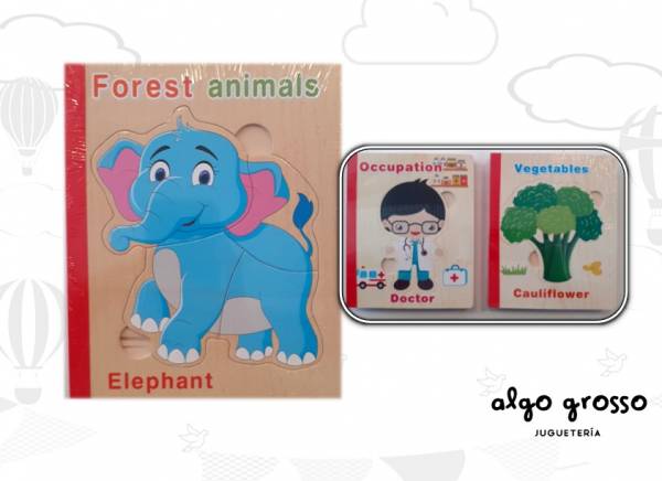 LIBRO PUZZLE MADERA SURTIDOS art.58270